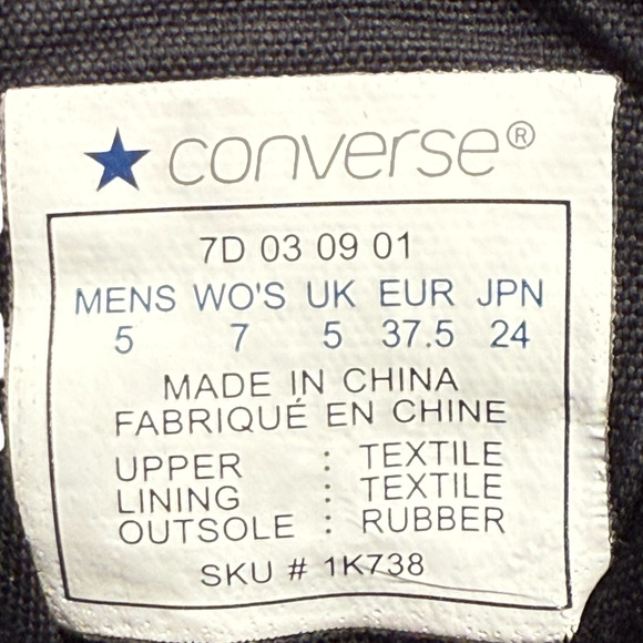 Converse Chuck Taylor All Star W7/M5 Tartan Plaid Tartan Plaid Xmas Sneakers - Picture 15 of 16